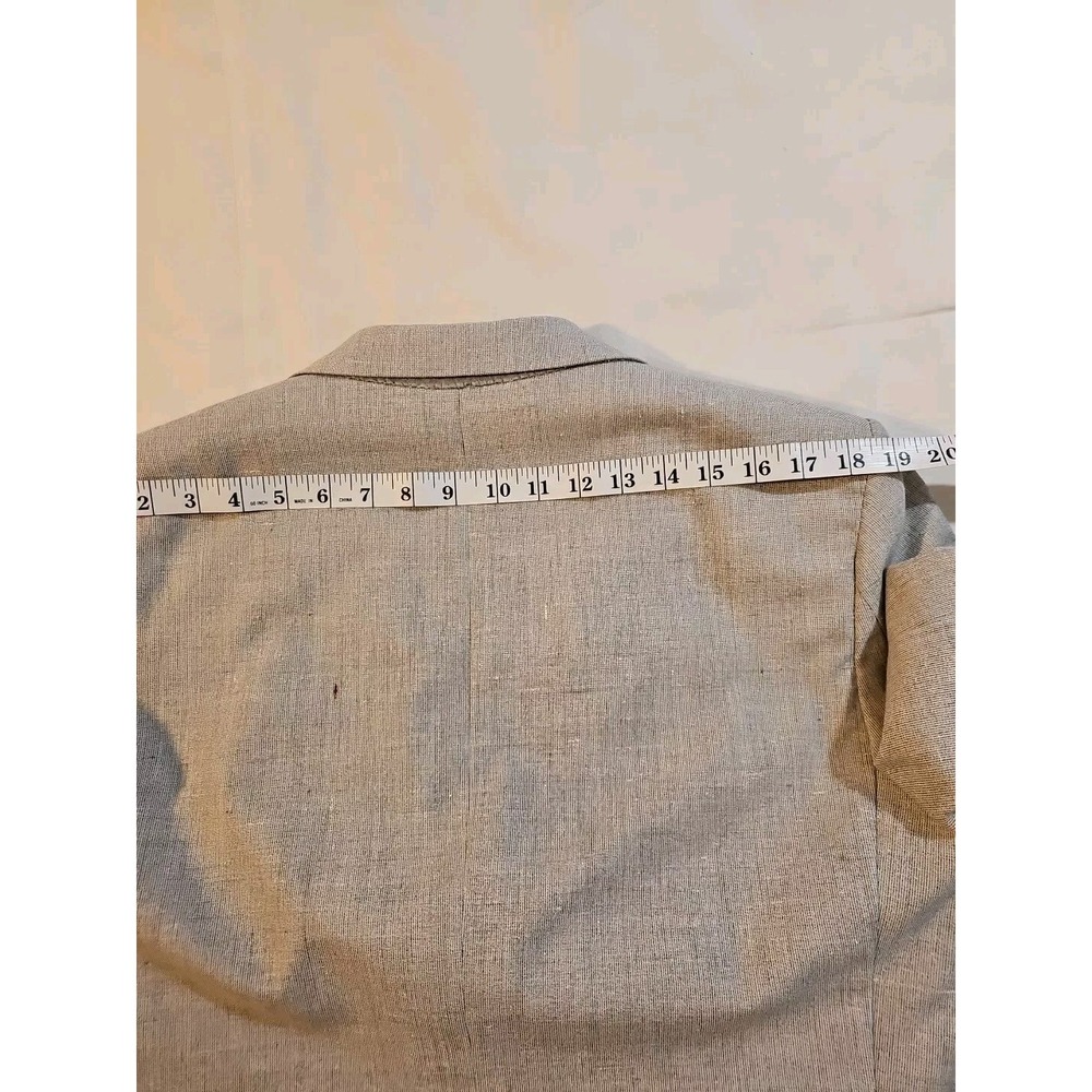 Vintage Elder-Beerman David George Suit Jacket & Vest Light Gray 40 L - Picture 7 of 12
